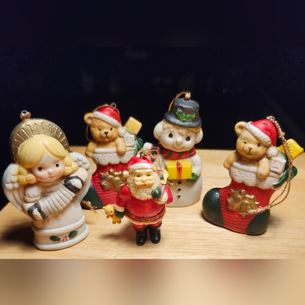 Christmas Figurine Collection LOT OF 5